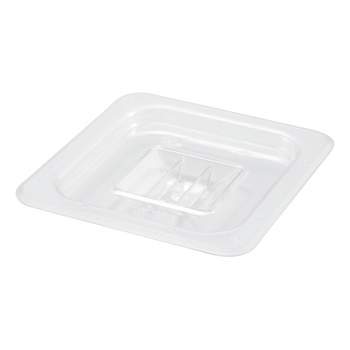 Winco Polycarbonate Food Pan Cover, Solid, 1/6 Size