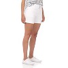 Rekucci Secret Figure Women's Slimming Pull-On Jean Shorts with Snap Waist and Pockets – Summer Casual - 2 of 4