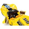 Shooting Star #9 Yellow and Racer X Figurine "Speed Racer" Anime Series 1/18 Diecast Model Car by Auto World - 3 of 4