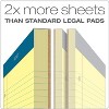 TOPS Double Docket Writing Pad 8 1/2 x 11 3/4 Canary 100 Sheets 63383 - 2 of 4