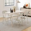 Folding Chairs Set of 2, Foldable Chairs with Metal Frame Hold Up to 350 Pounds, Portable Grey Folding Chairs - 3 of 4