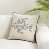 Saro Lifestyle Whimsical School of Fish Down Filled Pillow, 18"x18", Multicolored - 4 of 4