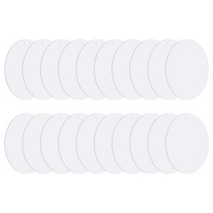 Unique Bargains DIY Crafting Acrylic Key Tags 30 Pcs - 1 of 4