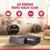 SKB 3U Roto Rack Case - Durable Polyethylene Gear Protector, Stackable, Waterproof with Twist Latches & Rubber Feet for Musicians, Black - 2 of 4