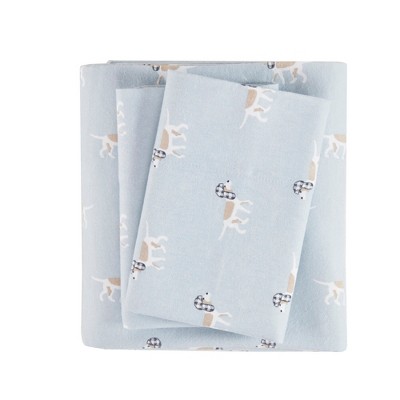 Soft Cozy Novelty Printed Cotton Flannel Sheet Set