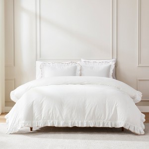 Reyna Contrast Edge Cotton Duvet Bedding Set - 1 of 4
