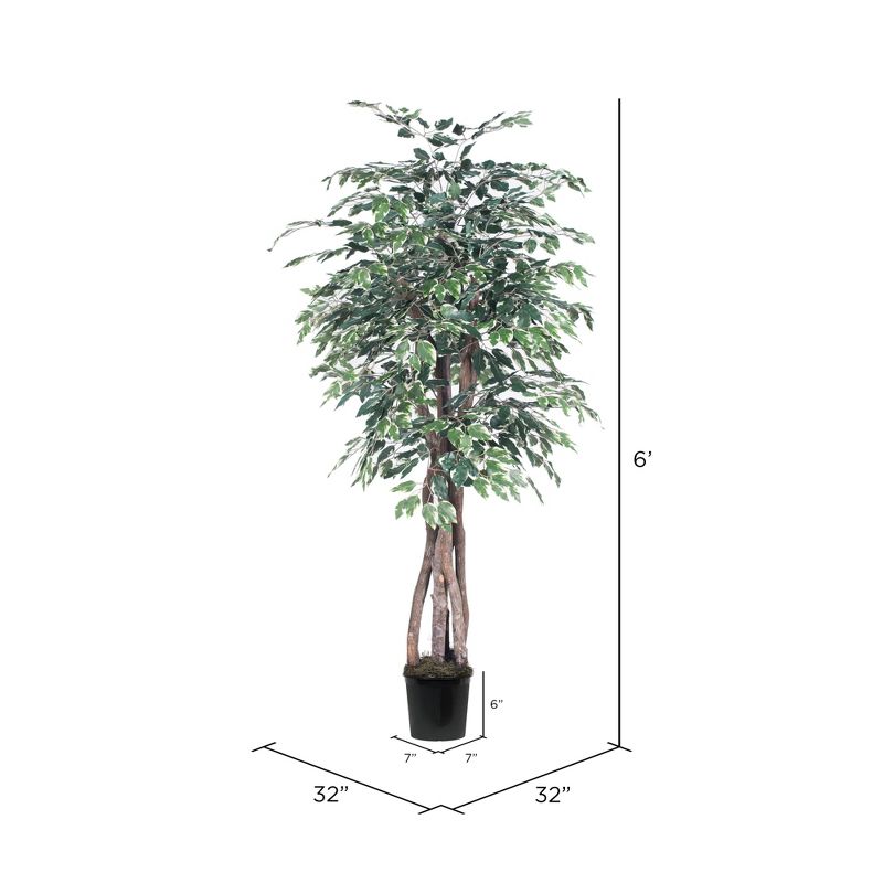 Vickerman Artificial Variegated Ficus Extra Full Series, 5 of 8