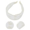 Unique Bargains Women's Elegant Vintage Lace Wide Bow Hairband White 1 Pc - 3 of 3