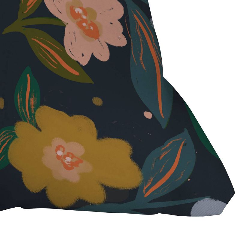 Deny Designs 16&#34;x16&#34; Oris Eddu Floral Pattern Square Throw Pillow, 3 of 6