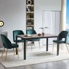 CENGHU Velvet Upholstered Dining Chairs Set of 4, Dining Chairs with Metal Legs and Hollow Back Upholstered - 2 of 4