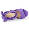 Allegra K Women's Lace Up Open Toe Platform Espadrille Wedge Sandals - 4 of 4