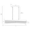 LNC Zephyrine 10-Lights 47" Modern Luxury Rectangle Crystal Chandelier, Gold and Black - 3 of 4