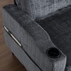 NicBex Chenille L-Shaped Sectional Sofa with Side Pocket,2 Cup Holders and Storage Ottoman for Living Room,Apartment - 4 of 4