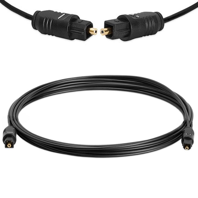 Sanoxy Gold TOSLink Fiber Optical Optic Digital Audio Cable SPDIF Sound Bar Cord, 2 of 3