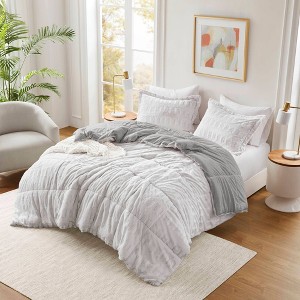 Margot Print Long Faux Fur Comforter Mini Set - 1 of 4