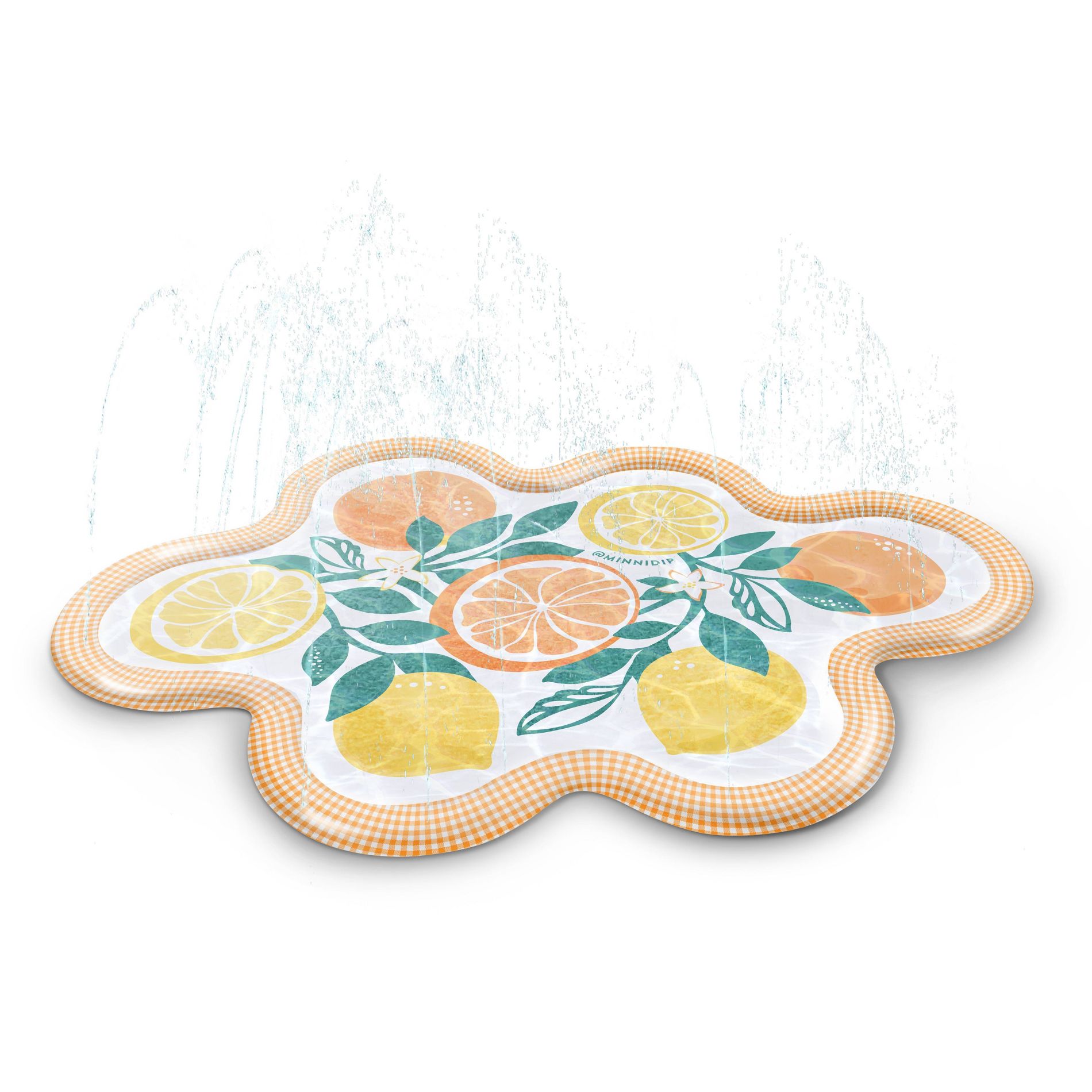 MINNIDIP Splash Pad Play Sprinkler - Citrus Gingham