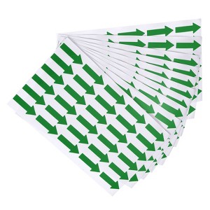 Unique Bargains Directional Sign PVC Adhesive Removable Small Arrow Sticker 300 Pcs - 1 of 4