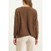 August Sky Women's Rib Lightweight Pullover Sweater - 2 of 4