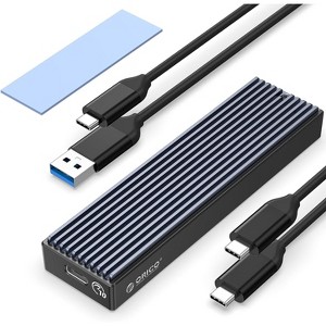 ORICO M.2 NVMe SATA SSD Enclosure, USB 3.1 Gen 2 (10 Gbps) to NVMe PCI-E M.2 SSD - 1 of 3