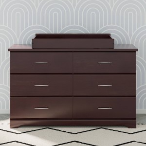 Storkcraft Brookside 6-Drawer Dresser with Changing Topper and Changing Pad - 1 of 4