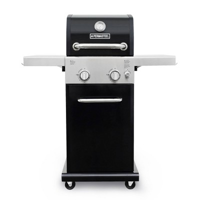 Permasteel Pg 40201 bk 2 burner Gas Grill With Foldable Side