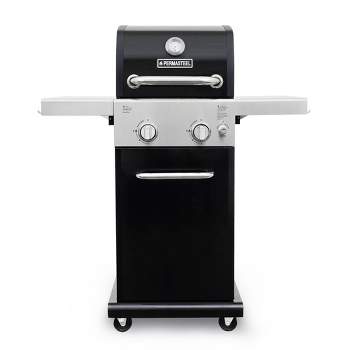 Permasteel 2-Burner Gas Grill with Foldable Side Tables