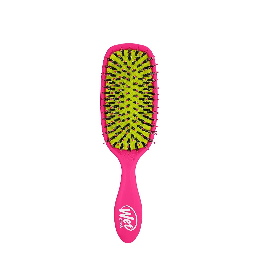 Wet Brush Shine Enhancer Hair Brush - Between Wash Days - Distribute Natural Oils - Solid Pink