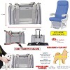 dbest products Pet Smart Cart Carrier Sport Soft Sided Collapsible Folding Travel Bag For Dogs Cats Airline Approved - 2 of 4