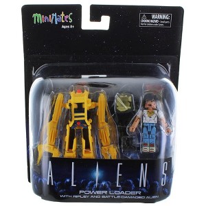 Diamond Comic Distributors, Inc. Aliens Deluxe Power Loader with Ripley & Battle-Damaged Alien Warrior Minimates - 1 of 2