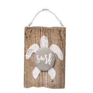 Beachcombers Surf Turtle Hanging Sign - 1 of 3