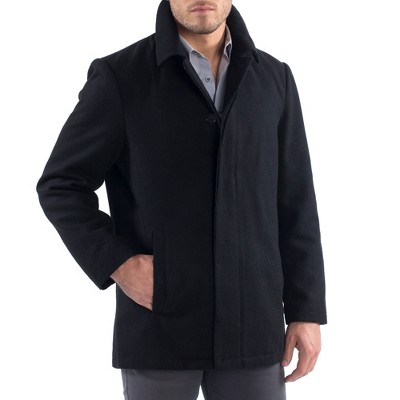 London Fog Men's Wool-Blend Layered Car Coat, Created for Macy's - Macy's