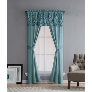 Kate Aurora Complete 5 Pc. Ruffled Window in a Bag Curtain Set - 1 of 1