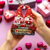 Soulmate Valentine Gnome Couple LED Figurine, 8" Romantic Room Statue Decor| OrnamentallyYou - 4 of 4