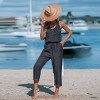 Women's Blue Sleeveless Scoop Neck Pocket Jumpsuit - Cupshe - 2 of 4
