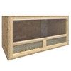 vidaXL Terrarium - Engineered Wood & Glass Box / 23.6"x11.8"x11.8" - Safe Reptile Feeding Cage with Steel Airflow Nets - 2 of 4