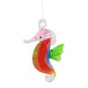 3.25 In Festive Seahorse Artglass Small Marine Fish Tree Ornaments - 3 of 3