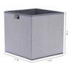 Unique Bargains Collapsible Storage Bin with 2 Handles for Organizing Clothes Blankets 1 Pc - 4 of 4