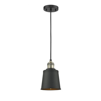 Addison - 1 Light Cord Hung Mini Pendant In Traditional Style-8 Inches Tall and 5 Inches Wide