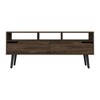Chic Crate - New Haven 65" Mid-Century Media Console w/ 3-Tier Storage & Soft-Close Drawers - Solid Walnut TV Stand for Living Room/Study - 4 of 4