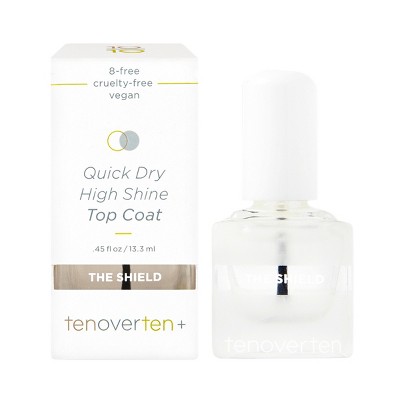 tenoverten The Shield High Shine Protective Top Coat - 0.45 fl oz