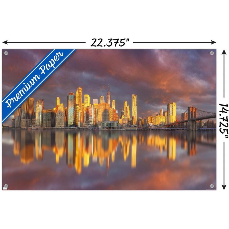 Trends International Cityscapes - New York City, New York Skyline at Dawn Unframed Wall Poster Prints, 3 of 7