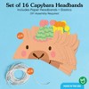 Big Dot of Happiness Capybara Paper Headband Crowns, Capy Birthday Theme for Kids, DIY Capybara Party Hat Favors, 16 Count - 3 of 4