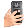 Nakedcellphone Combo for LG Stylo 3 - Ring Grip/Stand Case and Belt Clip Holster - Black - 4 of 4