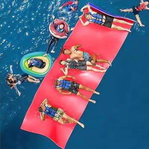 Huxxion Floating Water Mat 9/12/18 Ft, 3 Layer Tear Resistant XPE Foam Floating Mat for Lake Pool Beach and Ocean - 1 of 4