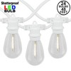 Novelty Lights 48 Feet Warm White, 2200K LED String Lights Outdoor with 24 Edison Style Bulbs, Suspended Sockets, Shatterproof and Weatherproof - 2 of 4