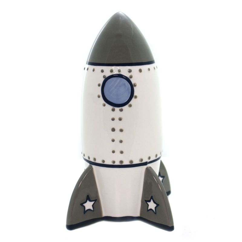 Child To Cherish 9.0 Inch Roger Rocket Bank Space Decorative Banks, 1 of 3
