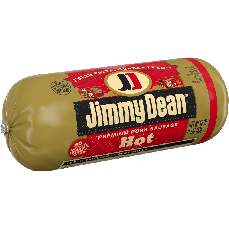 Jimmy Dean Hot Pork Sausage Roll - 16oz, 6 of 8