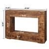 47" Modern Console Table with Wood-Grain Finish, Rectangular Entryway Table, Farmhouse Sofa Table for Hallway or  Living Room-The Pop Home - 4 of 4