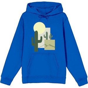Natural World Cacti & Shapes Adult Long Sleeve Hoodie - 1 of 2