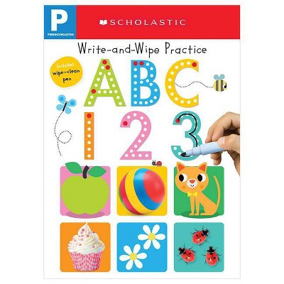 Write and Wipe Practice : ABC 123 -  by Scholastic Inc. & Scholastic Early Learners (Paperback)